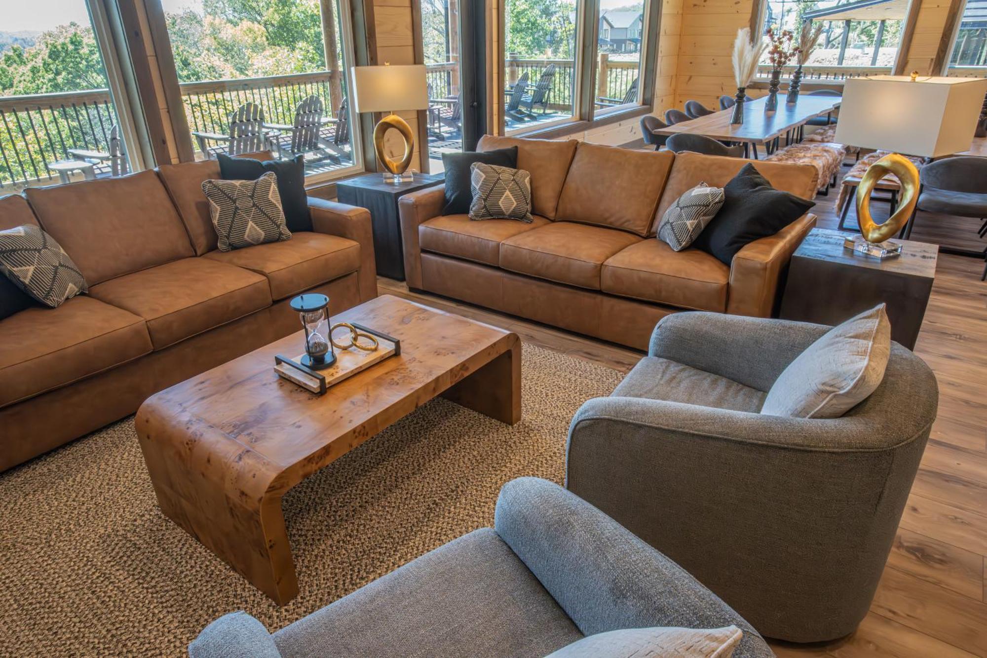 Luxury 12-Bedroom Cabin With Indoor Pool, Hot Tub & Movie Theater, Sleeps 36 سيفيرفيل المظهر الخارجي الصورة